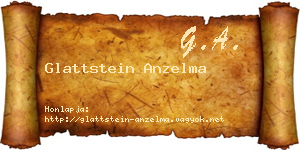 Glattstein Anzelma névjegykártya
